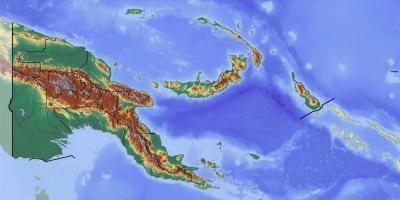 Papua-jaungvineja topogrāfisko karšu