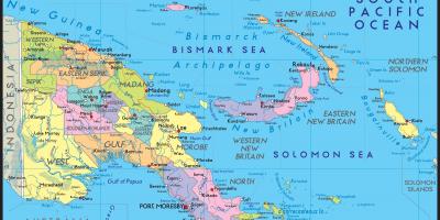 Detalizēta karte papua-jaungvinejas