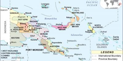 Karte papua provinces